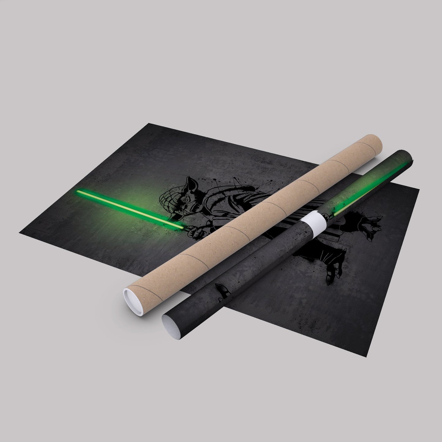 Yoda Canvas | Star Wars Neon Wall Art